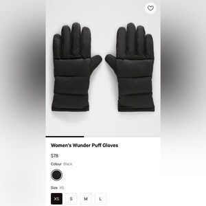 Lululemon Wunder Puff Gloves